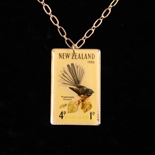 Large image of Jewellery piece Stamp Pendant - big fantail