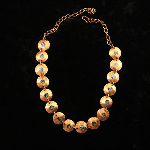 Large image of Jewellery piece  dome paua dot necklace 