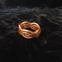 An image for jewellery piece heavy double plait copper ring